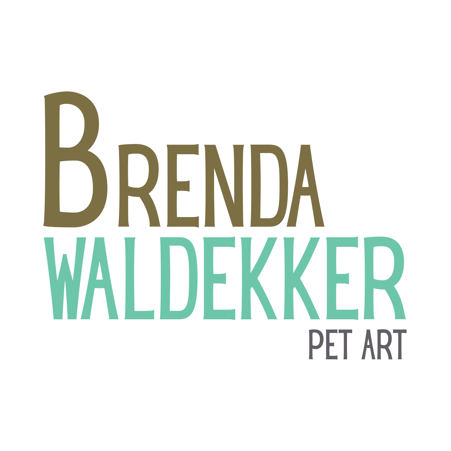 Brenda Waldekker Pet Art logo